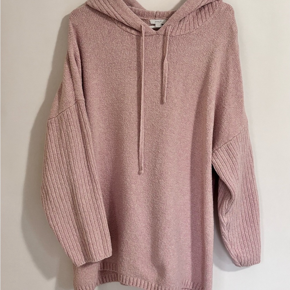J JILL Hoodie Tunic Sweater XL
